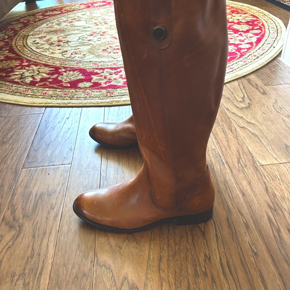 Frye tall leather boots for women. Be ready for the season.